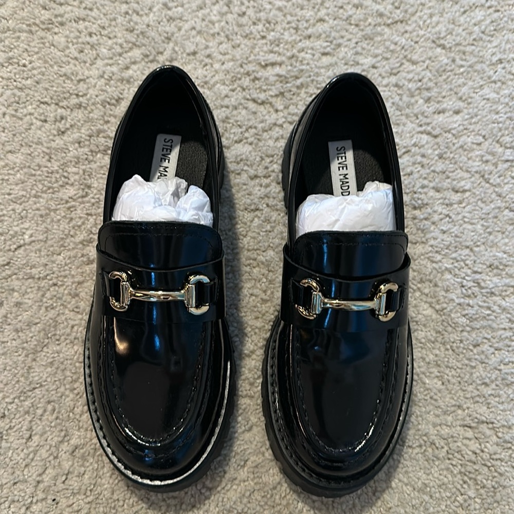 Steve Madden Lando Black Leather Mule
